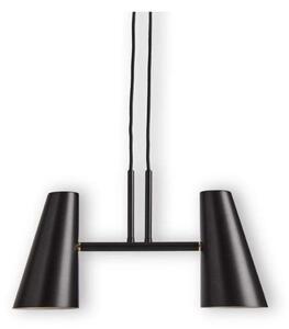 Lustră Pendul Woud, Negru, Camera de zi, Metal