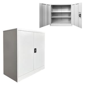 Dulap fiset din metal Armon Gri deschis 90x45x90 cm