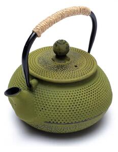 Ceainic din fonta cu infuzor metalic, Verde, 600ml