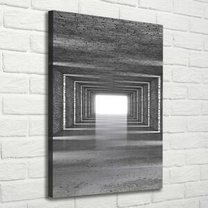 Imprimare tablou canvas tunel Cărămidă