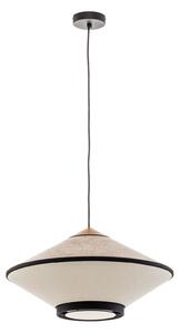 Lustră Pendul Forestier, Cymbal S, reglabil, Bej, Camera de zi, Țesătură / Textil, Design