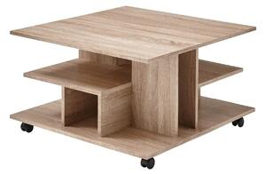 Masuta LEVKE LIGHT, stejar sonoma, PAL, 76x76x44 cm