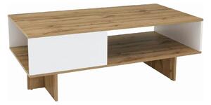 Masuta cafea Zele, stejar wotan/alb, PAL, 120X60X46 cm