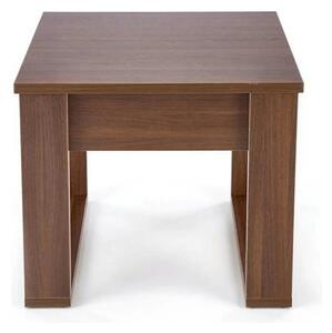 Masuta NEA KWADRAT, nuc inchis, PAL furniruit, 60x60x52 cm