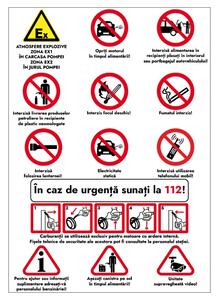 Sticker avertizare statie alimentare