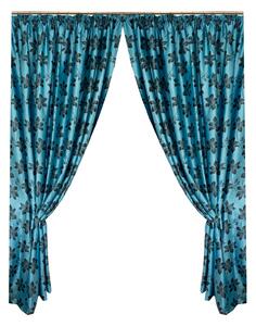 Set draperii Velaria cu flori, 2 150x265 cm