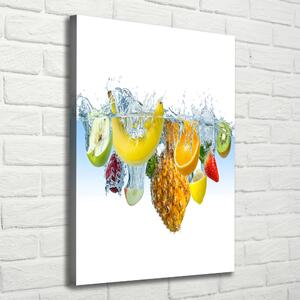 Tablou pe pânză canvas Fructele sub apa