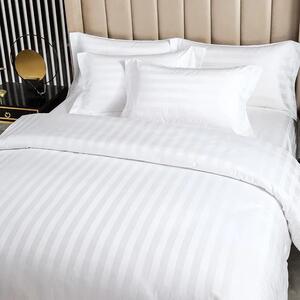 Lenjerie Hoteliera 160x230 cm -Damasc Alb,Bumbac 100%