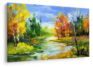 Tablou - Peisaj - pictură (90x60 cm)