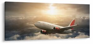 Tablou - Avion în nori (120x50 cm)