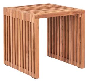 Măsuță auxiliară lemn masiv de tec 40x40 cm Pego – House Nordic