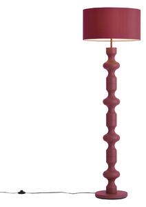 Lampă de podea retro prună cu abajur din material textil 160 cm - Captain