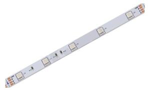 Banda LED 12V, alb rece, 6000K, lungime 5 m, alimentare priza, IP20, dublu adeziva, latime 8 mm