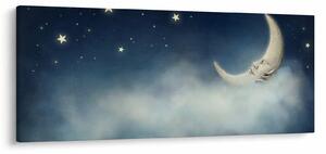 Tablou - Luna cu stele (120x50 cm)