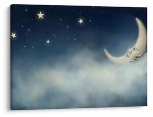 Tablou - Luna cu stele (70x50 cm)