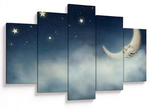 Tablou - Luna cu stele (150x105 cm)