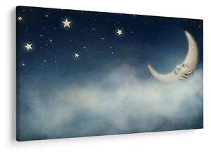 Tablou - Luna cu stele (90x60 cm)