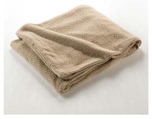 Pătură bej din polar/fleece 180x220 cm Curly Wooly – douceur d'intérieur