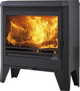 Șemineu pe lemne Panadero Chambery oțel negru 7,1 kW
