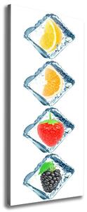Tablou pe pânză Fructe și gheață