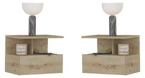 Set haaus Kabi, 1 Usa, Stejar Artisan, 45 x 30 x 34 cm