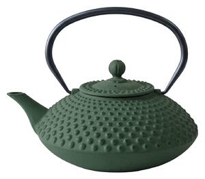 Ceainic din fontă cu infuzor MIKA, 1250 ml, verde închis