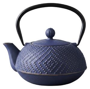 Ceainic din fontă cu infuzor KAMIN, 900 ml, bleumarin