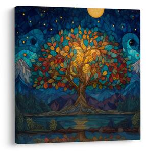 Tablou noapte magică și arborele vieții