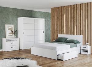 Set mobila dormitor alb complet - Blanco - Configuratia 11