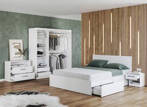 Set mobila dormitor alb complet - Blanco - Configuratia 14