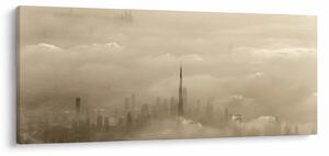 Tablou - Oraș în nori (120x50 cm)