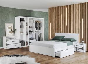 Set mobila dormitor alb complet - Blanco - Configuratia 5