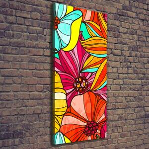 Imprimare tablou canvas flori colorate