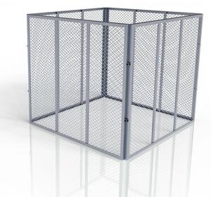 Juskys Compostor metalic 450 L - argintiu