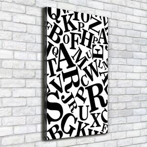 Tablou pe pânză canvas Alfabet