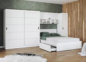 Set dormitor alb pat netapitat - Blanco - Configuratia 22