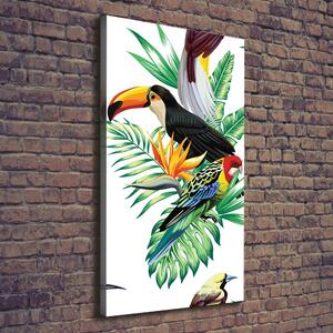 Tablou pe pânză canvas păsări tropicale