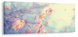 Tablou - Frunze în gheață (120x50 cm)