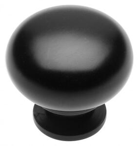 Buton pentru mobila Berga, finisaj negru mat GT, D:32.5 mm