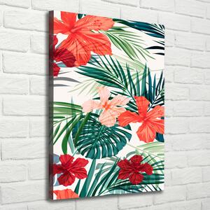 Print pe canvas flori Hawaii