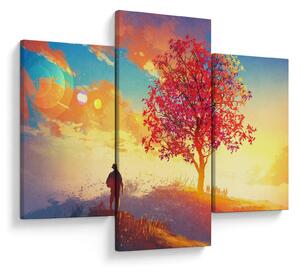 Tablou - casa în deal (90x60 cm)
