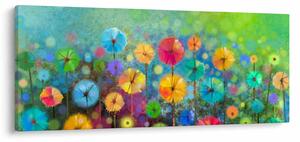 Tablou - Flori abstract (120x50 cm)