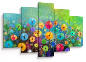 Tablou - Flori abstract (150x105 cm)