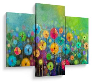 Tablou - Flori abstract (90x60 cm)