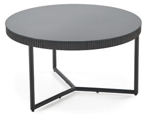 Măsuță de cafea Houston 2068Negru, 5cm, Sticlă călită, Rotund