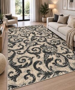 Covor Living Dormitor, Model Cappuccino 16003 81, Dreptunghiular, Gri 80x150