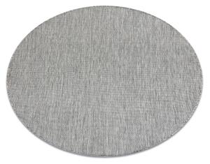 Covor SISAL SION cerc A5165A Melanj țesute plate gri