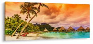 Tablou - Insula Bora Bora (120x50 cm)