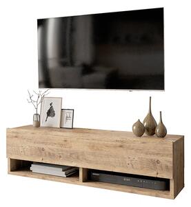 Comoda TV suspendata Rosca, culoare stejar, 100 x 31.5 x 29.5 cm
