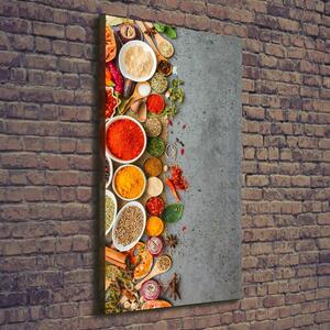 Tablou pe pânză canvas condimente colorate